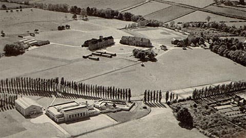 1948 aerial photo of Loughborough University campus